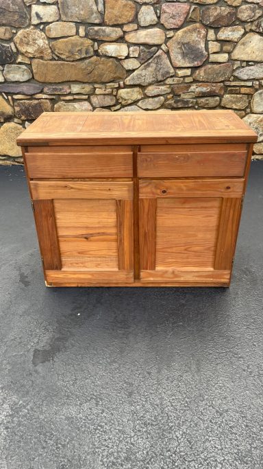 Cozy Styled Home Cabinet Before