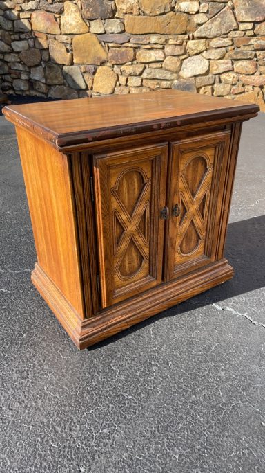 Cozy Styled Home Nightstand before